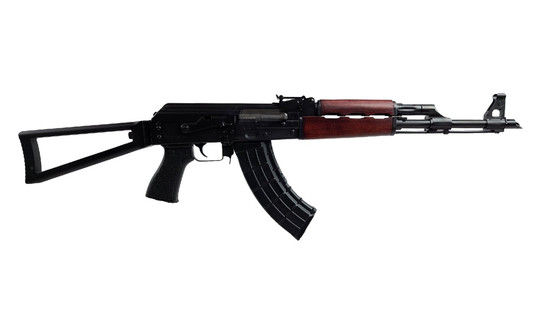 Zastava Arms ZPAP AK-47 with wood handguard and triangle stock.